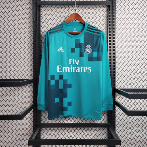 Real Madrid 2017 2018 Retro Long Sleeve Jersey