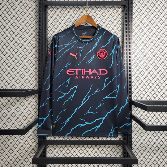 Manchester City 2023-2024 Away Long Sleeve Shirt