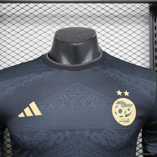 Algeria concept black football jersey 2023-2024