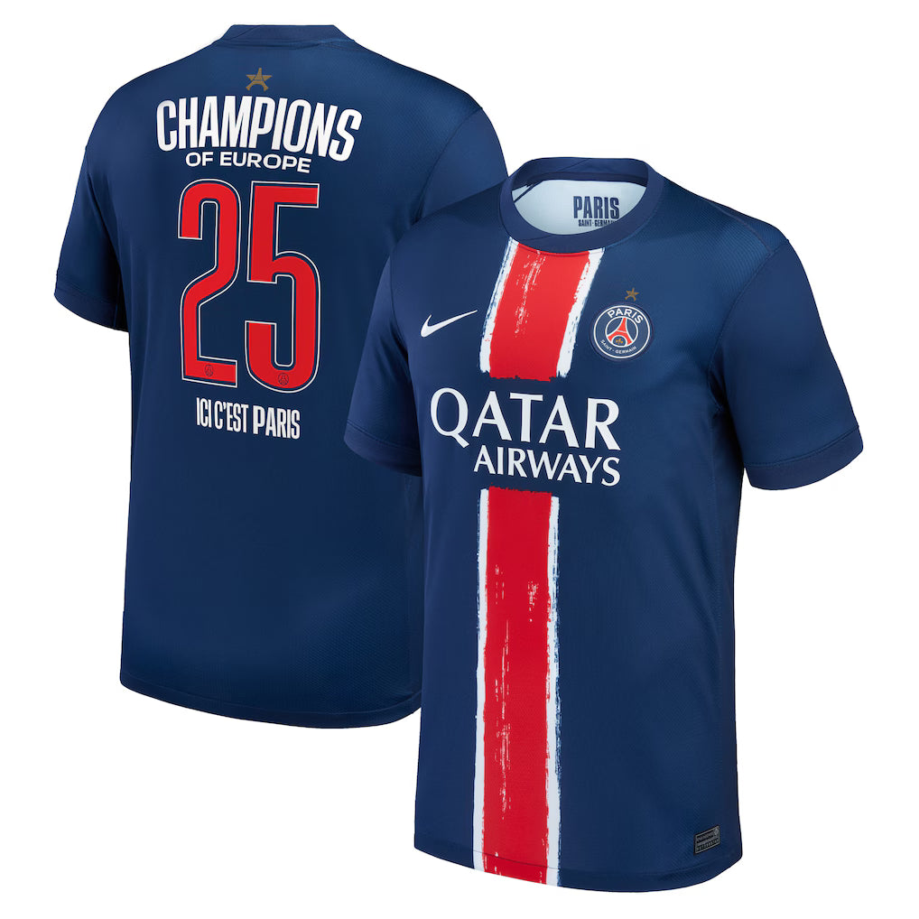 Maillot Domicile PSG Femme 2024/2025 Édition Champion